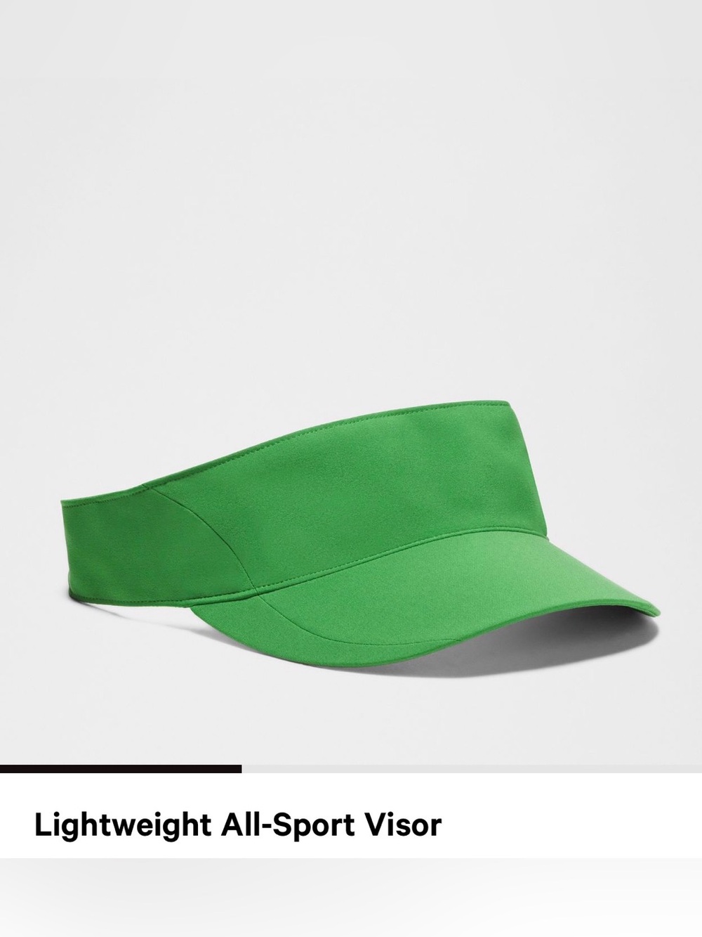 lululemon athletica Bright Green Performance Visor